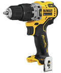 12V Max XR Hammer Drill Bare Tool, ultracompact design with two speed hammer action, one half inch chuck, and LED light
