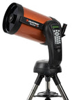 GoTo Telescope Bundle With 8SE Schmidt Cassegrain Computerized NexStar System on stainless tripod, side view