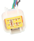 Badass Heavy Duty Ip67 Waterproof Connector Set For Electric Motorcycle Hall Sensor Controller, yellow 6-pin connector.