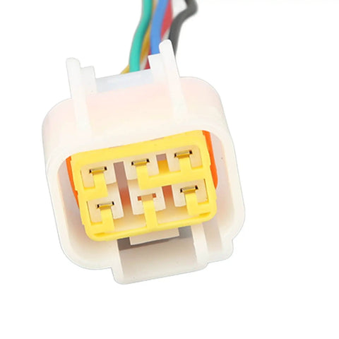 Badass Heavy Duty Ip67 Waterproof Connector Set For Electric Motorcycle Hall Sensor Controller, yellow 6-pin connector.