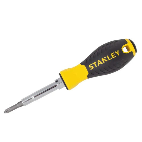 Six-In-One Screwdriver Set Pack Of Two With Ergonomic Bi-Material Handle And Chrome Plated Bar Includes Phillips One And Two Slotted