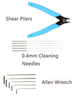 Ender Series 3D Printer Tool Kit For Easy Maintenance Featuring Clog Poke, Shear Pliers, Allen Wrench, Cleaning Needles
