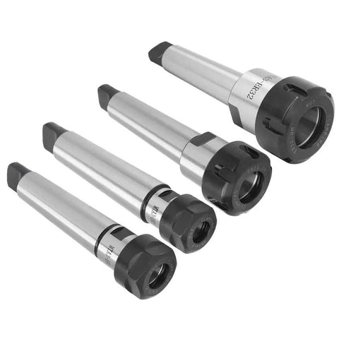 Morse Taper Collet Chuck Holder MT3 For CNC Milling Lathe Shop, compatible with ER16 ER20 ER25 ER32, carbon steel, 4 size options