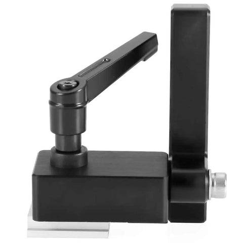Top Rated Compact Woodworking Limiter For T Slot Miter Saw With Metal Build And Length Control Design For Consistent Cuts Like A Boss On Any Job Site, black metal guide.