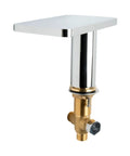 HomeStock Handheld Shower System with Solid Brass Construction and Polished Chrome Finish for Bathroom, featuring a chrome-plated valve.