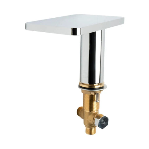 HomeStock Handheld Shower System with Solid Brass Construction and Polished Chrome Finish for Bathroom, featuring a chrome-plated valve.
