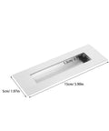 Recessed Sliding Door Handles Set 4 Pack Stainless Steel Invisible Cabinet Pulls with dimensions shown