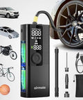 Portable Tire Inflator Air Compressor With Digital Pressure Gauge LED Light And Auto Shut Off For Cars Trucks SUVs Motorcycles Bicycles And Balls Cordless Pump Quickly Inflates Up To 120 PSI With Precise Readings In A Compact Easy To Store Design