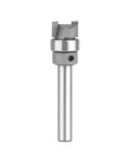 Heavy Hitter Carbide Flush Trim Router Bit With Top Bearing For Crisp Woodworking Cuts Quarter Inch Shank Half Inch Diameter