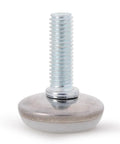 M8x25 Chair Leg Floor Protectors 40 Pack Adjustable Furniture Levelers with metal screw and rounded base for stable furniture.