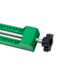 Essential Cutting Machine Base Plate Guide With Circular Clip for Precision Straight Cuts in Workshops, green cutting guide with snap clip.