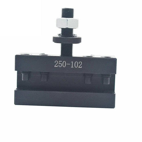 Five Piece Pro Grade Quick Change Tool Post Boring Turning Holder Set For Lathe Swing Six To Twelve Inches, 250-102 holder