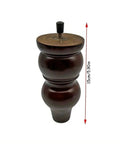 European Style Solid Wood Furniture Legs 4 Pack For Sofa Coffee Table TV Cabinet Replacement Feet, 15 cm tall, walnut finish
