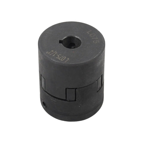 Flexible Three Piece L Jaw Coupling Set For Half To One Inch Shafts With Buna N Rubber Spider L075 One Eighth Inch Keyway And One Quarter Inch Keyway Compatible With Lovejoy Martin Browning L Jaw Couplers For Log Splitter And Hybrid Equipment black coupling half