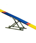Beefy Durable Aluminum And Steel Dog Teeter Board With Rubber Skin Adjustable 21 To 27 Inches 12 Inch Wide Includes 36 Inch Yellow Contact Zone