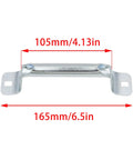 Badass Heavy Duty Garage Door Lift Handles Built Rock Solid For Daily Grind Features A No Sweat Install Process With All Required Screws And Mounting Parts Already Included, 165mm long metal pull handle.