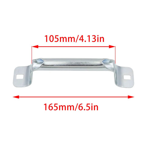 Badass Heavy Duty Garage Door Lift Handles Built Rock Solid For Daily Grind Features A No Sweat Install Process With All Required Screws And Mounting Parts Already Included, 165mm long metal pull handle.