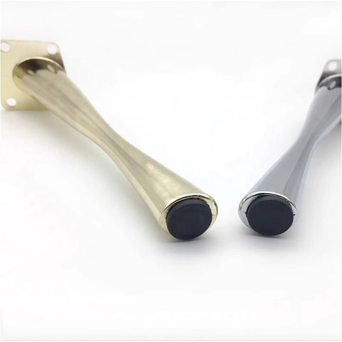 Two pieces of Heavy Duty Metal Furniture Legs Set Four Pieces Diagonal Sofa Legs For Modern Couches Desks Tea Tables And TV Cabinets Replacement Hardware 17cm 6.69in With Floor Protection For Hardwood Floors