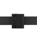 Durable Carbon Steel Double Barn Door Rail And Sliding Track System For Easy No Play Install On Closet And Cabinet Fronts Inside Or Outside With Inline Three Section Splicing For Rock Solid Alignment 12 Foot Length, close-up view.