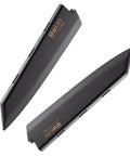 Kiritsuke Knife Cover with Walnut Magnetic Sheath for 10 Inch Blades, durable and sleek black sheath design for safe storage.