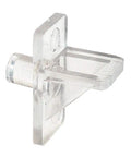 Top Notch Clear Plastic Shelf Support Pegs 5mm Diameter Cabinet Replacement Pins Heavy Duty Shelving Gear For Kitchen Cabinets Reliable Hold 12 Pack, close-up of clear shelf peg