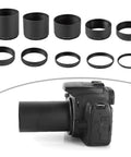 M54x0.75 Length Extension Tube Aluminum Threaded Adapter for Astronomical Telescope with stackable sizes on a camera