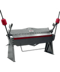 Front view of 72-Inch Box And Pan Brake for 12-Gauge Mild Steel, built tough with all welded steel body, heavy-duty truss rods, welded seams.