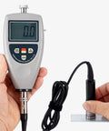 Pocket Size Surface Roughness Tester Meter With LCD Display Portable Digital Roughness Gauge Profilometer On The Go 0 To 750 Microns Range Inductive Surface Finish Tester For Quick Field And Workshop Measurements