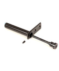 Left Hand Black Cartridge Hinge Kit For Commercial Refrigerator Doors OEM Replacement Part 220168, shown in black with mounting holes