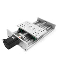 Heavy Duty Ball Screw Slide Module With Slick Linear Rail And Rock Solid Stepper Motor Easy Rack Up For Science Labs And Factories Built Tough For Daily Grind, showing motor and slide assembly.