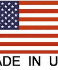 American flag with stars and stripes design featuring the text 'MADE IN USA' below.