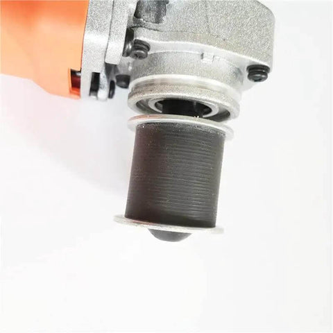 Close-up of Stainless Steel Pipe Grinding Polisher Kit For Angle Grinder With Flexible Abrasive Belt And High Molecular Dri Wheel