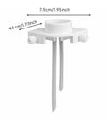 Pressure Fed Aquarium Water Refiller Automatic Fish Tank Level Regulator Screw On Mount Top Off System with dimensions shown.