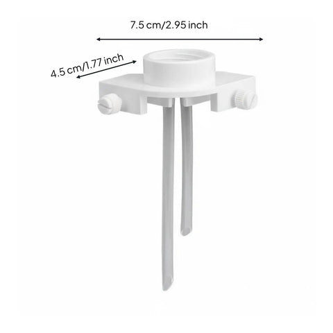Pressure Fed Aquarium Water Refiller Automatic Fish Tank Level Regulator Screw On Mount Top Off System with dimensions shown.