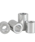 Heavy Duty Cnc Aluminum Spacer Sleeves With Non Threaded Standoff Washers In Exact M5 Size And Twenty Millimeter Length Silver Finish engineered for precise RC assembly.