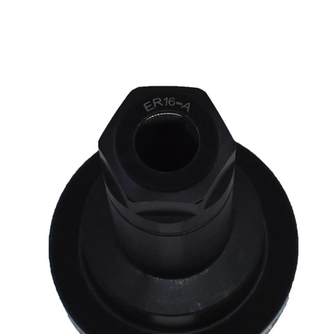 Close-up of a single ER16-A collet chuck from the Four Pack 4 Inch CAT40 ER16 Collet Chuck Set With 0.0001 Inch TIR for CNC milling