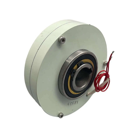 Rock-Solid Magnetic Powder Brake With Slim Profile For Stable Torque And Long-Lasting Performance For Precision Control In Heavy Machinery And Manufacturing Lines PBT-003 PBT-006 PBT-025 Industrial Machinery Component, side view, metal, compact design