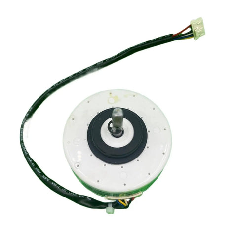 Top view of Air Conditioning Fan Motor Replacement 25W Brushless DC Motor 1505744 DAI239P-H025A-4 for AC Units with wiring