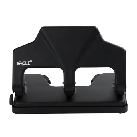 Heavy Duty 3 Hole Punch Workhorse With 30 Sheet Capacity And 50 Percent Less Effort, All Metal Construction, front view