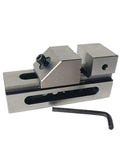 Pro Grade Precision Milling Vise Set 2 Piece With Quick Adjustment Slide Bar showcasing metal vise and Allen key