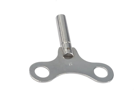 Nickel Plated Solid Brass Clock Crank Winder Key Tool For Mechanical Clocks Fits Hermle Hamilton Ridgeway Howard Miller Seth Thomas