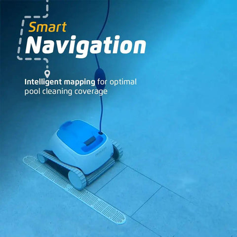 Proteus DX3 Automatic Robotic Pool Vacuum Cleaner With Wall Climbing And Active Scrubber Brush for In Ground Pools cleaning underwater with smart navigation