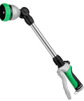 Heavy Duty Metal Watering Wand For Garden Hoses, 16-Inch Sprayer With 180 Degree Swivel, 7 Spray Patterns, Flow Control
