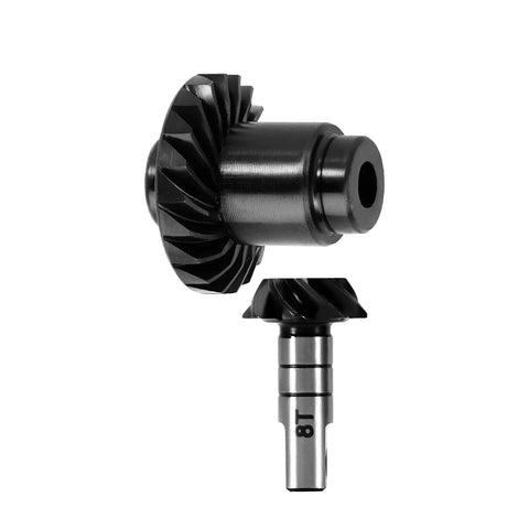 Underdrive Helical Axle Gear Set 20/8T Steel Alloy For 1/18 RC Crawler Upgrade, close-up showing steel alloy construction.