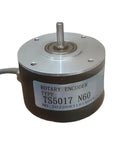 Incremental Photoelectric Rotary Encoder TS5017N60 with lag free signals, shown in a compact cylindrical metal form