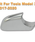 Hella Durable Right Side Mirror Lower Base Cover Cap With Clean Chrome Finish for Tesla Model 3 2017-2022, shiny chrome cap