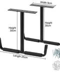 Overhead Ceiling Hooks Rack Heavy Duty Steel Storage Hangers for Garage and Workshop holds up to 80 lbs dual arm design.