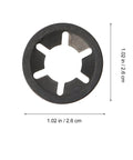 Carbon Steel Bearing Clamping Ring 1.02 Inch Blackened Finish Built To Last Retaining Washer Locking Ring for Bearings Shafts Axles