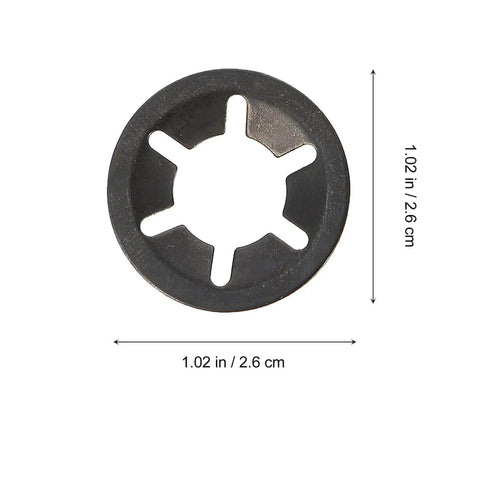 Carbon Steel Bearing Clamping Ring 1.02 Inch Blackened Finish Built To Last Retaining Washer Locking Ring for Bearings Shafts Axles