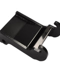 Quick Attach X Change Excavator Coupler Bracket For E Series And Mini Excavators in black coated steel, side view